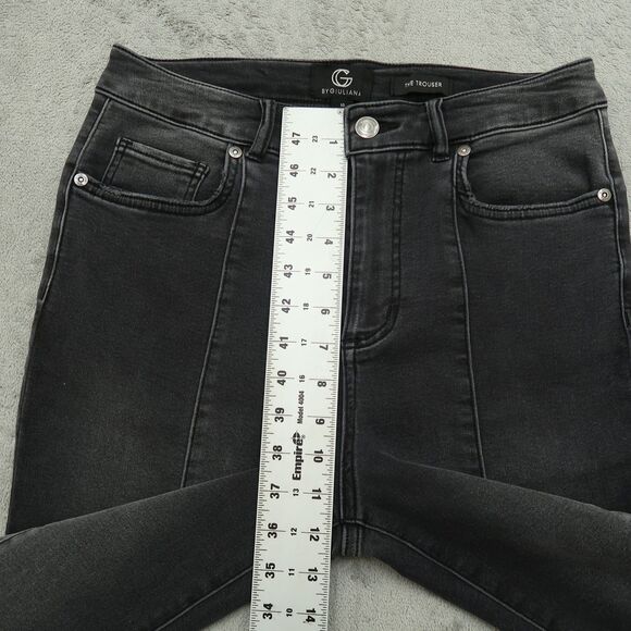 G By Giuliana Jeans Women's 10 Gray High-Rise The Trouser Wide-Leg 31" Inseam - Picture 8 of 16